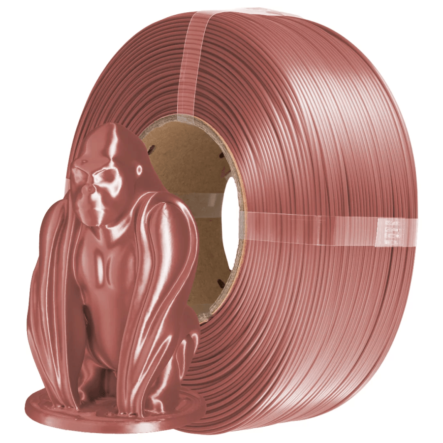 azurefilm refill silk pla filament mørk kobber