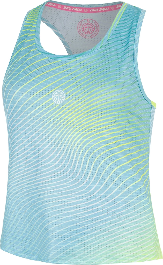 out of control racerback tanktop pige - lyseblå, neongul