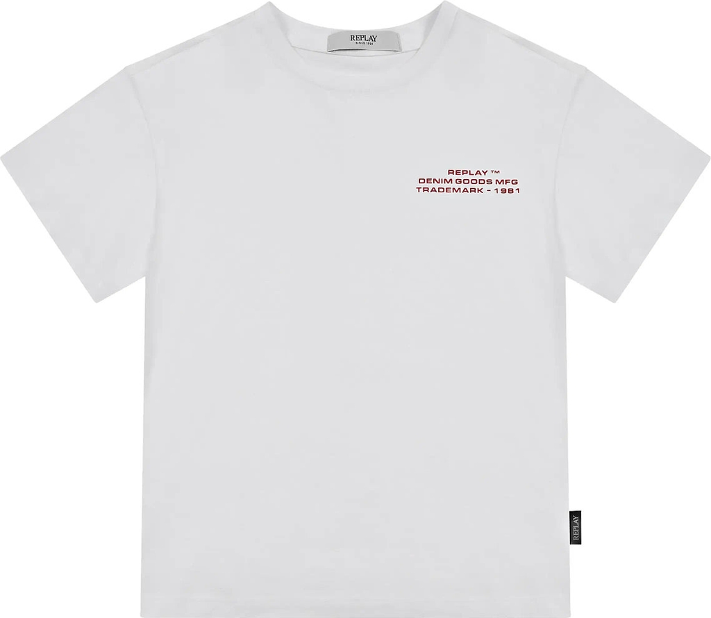 Replay | Over Replay Basics  Jersey T-Shirt White | 4 A