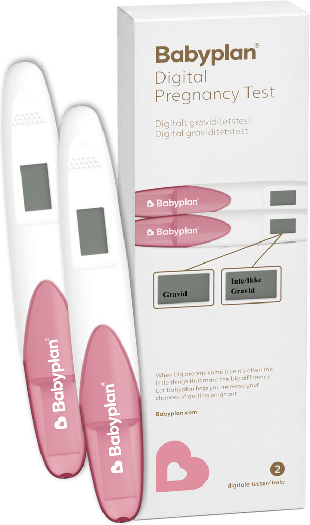 babyplan digital graviditetstest – 2 stk.