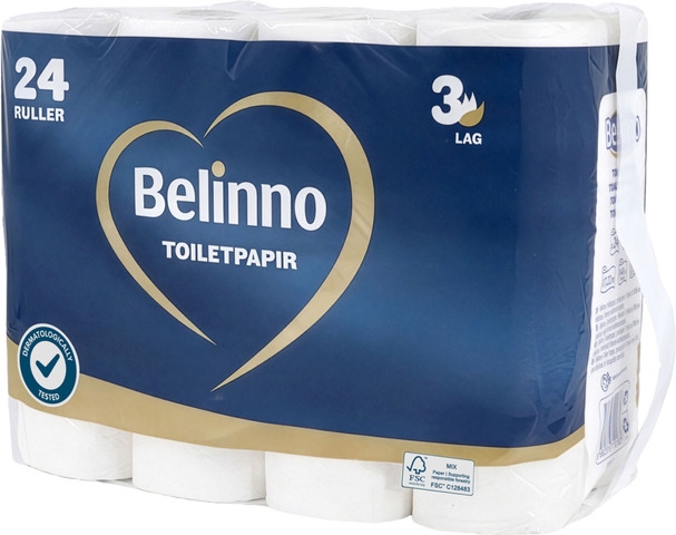 Toalettpapir 24 Ruller Belinno
