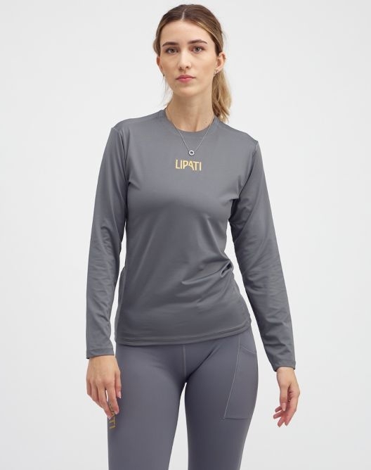 Lipati One LS Tee 2.Sortering Str. L Grå Dame