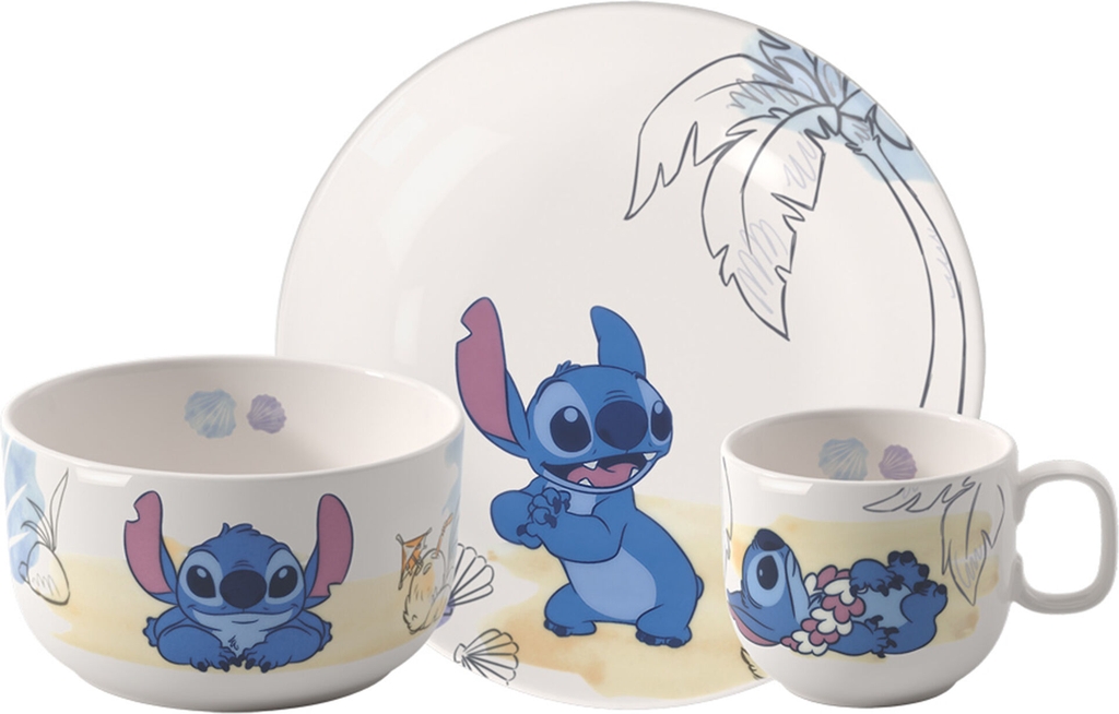 Villeroy & Boch Kiddy Disney Barnesett 3 Deler Stitch