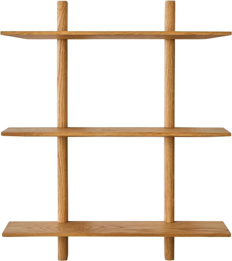 Muubs Noir Væghylde Lille Olieret Eg 50x60 cm Væghylde 50cm