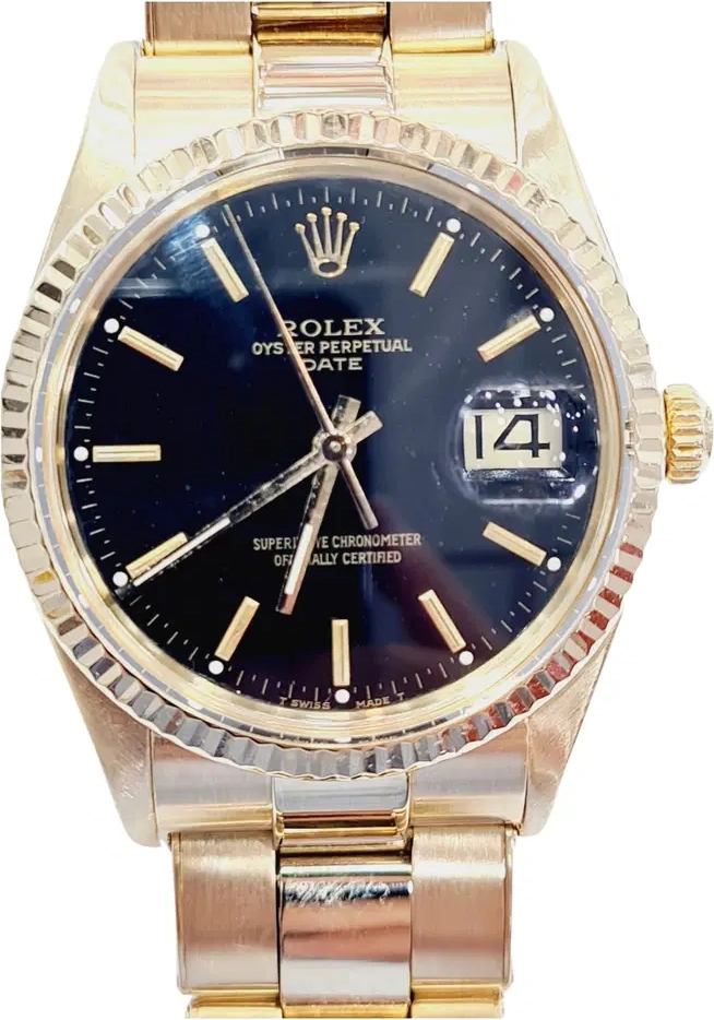oyster perpetual 34mm yellow gold watch