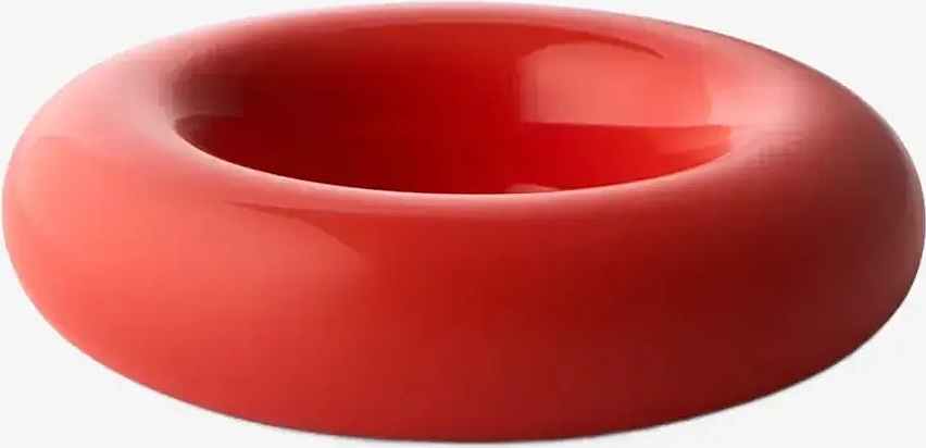 Studio About Keramisk Lysestage Bob Ø16 cm Rød Fyrfadsstage