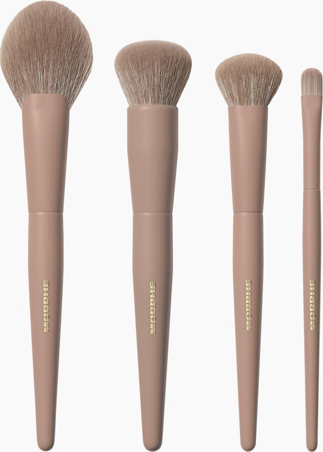 Morphe Iced Mocha 4-Piece Face Brush Set