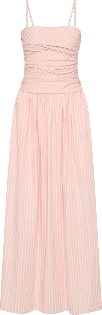 portlligat maxi dress - carmen stripe peony white