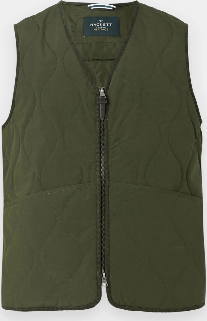 hackett londontrail - waistcoat - forest green