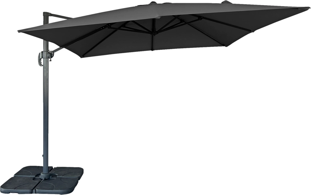 outrium messina hængeparasol sort 295x295x260