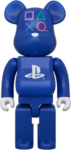 400% bearbrick - playstation (blue ed.)