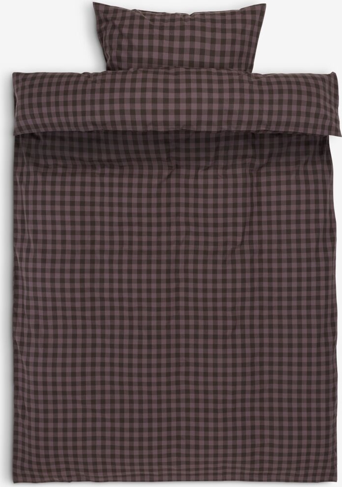 sengetøj tonje garnfarvet 140x200 lilla