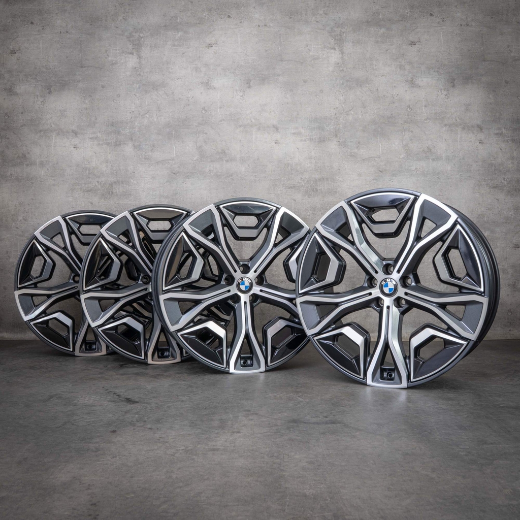 originale bmw ix-fælge 22 tommer i20 styling 1020 5a02658 orbit grey diamond cut