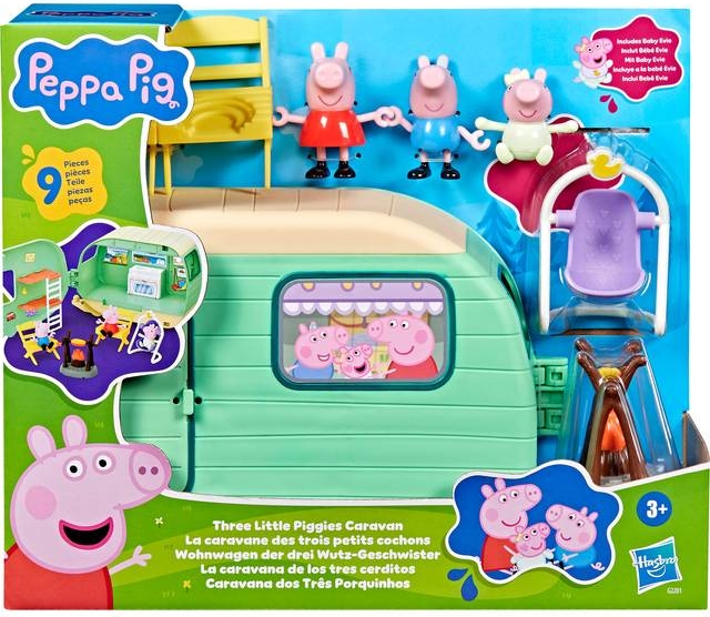 Peppa Pig Toys Three Little Piggies Caravan Playset