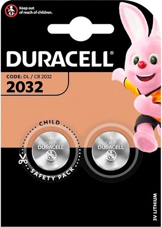 Duracell knapcellebatteri, 3 V-CR2032/DL2032