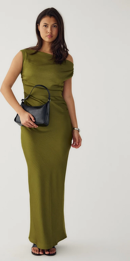 n-mignonette dress guacamole