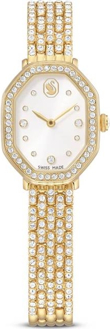 Swarovski Dextera Octagon Uhr Metallarmband Goldfarben