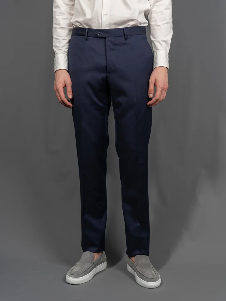 wool suit pants super 110 - blå