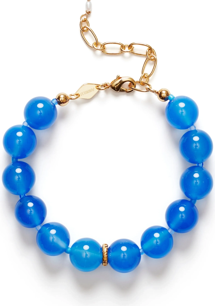 Anni Lu - Armbånd - Pacific Blue - Ball Bracelet
