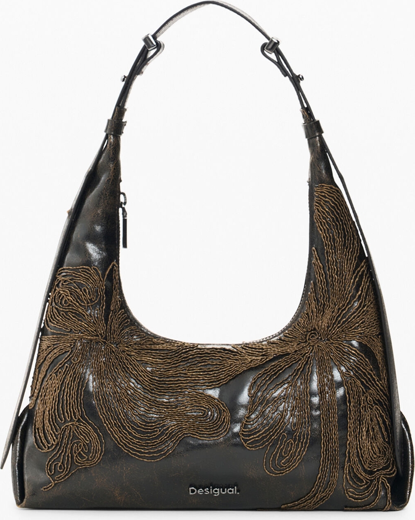 Desigual, Small Shoulder Bag, Polyurethane, Brown, U