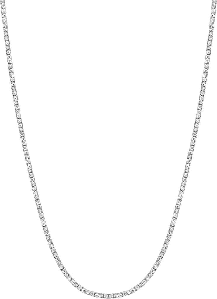 Nialaya Women's Silver Mini Tennis Choker ONE SIZE - Smykker Messing hos Magasin