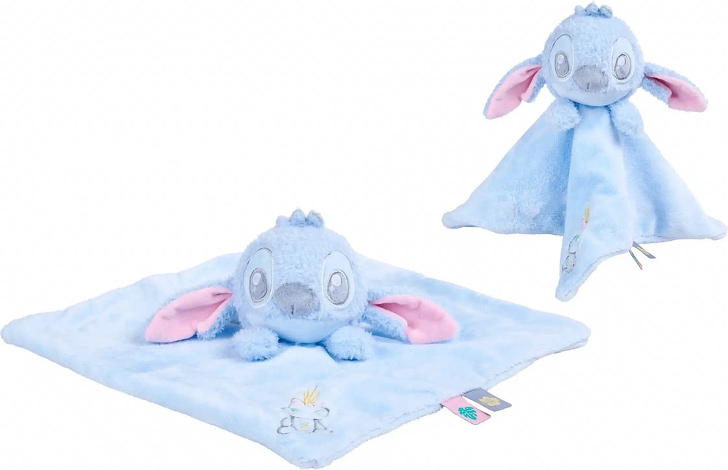 Lilo & Stitch Simba Plush - Disney – Stitch Head With Comforter - Blue - ONE SIZE