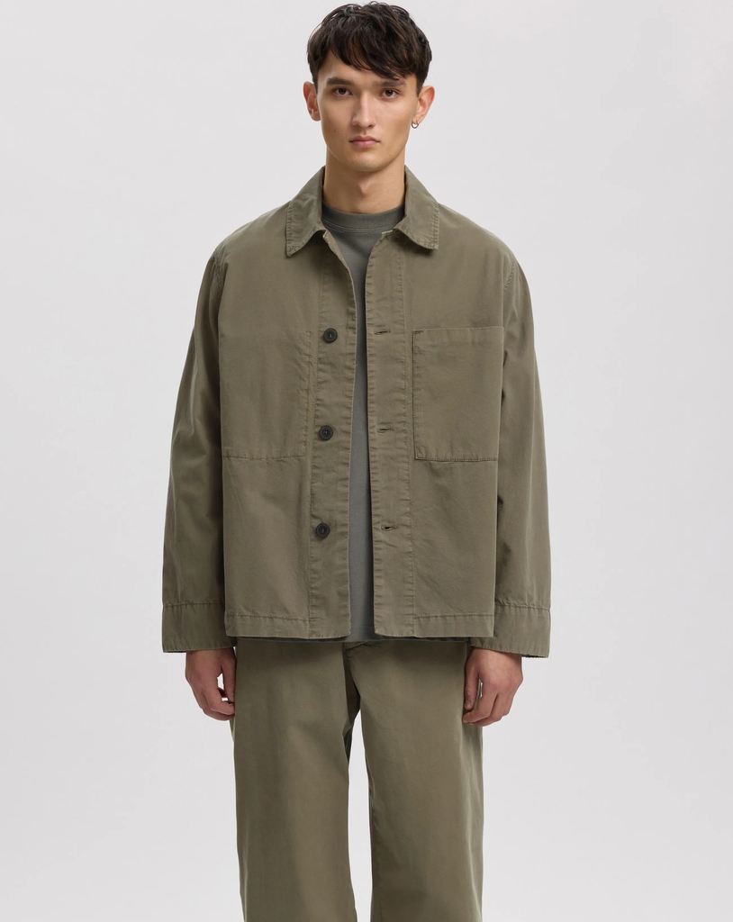 Annarr Anrharki Lw Gmt Dyed Overshirt - Khaki green - S