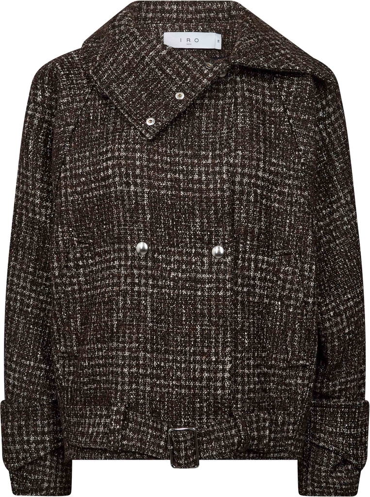 IRO Inja Kvinde Earthy Brown Overgangsjakker Str 36 - Bomuld hos Magasin