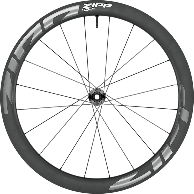 ZIPP 404 S 700c forhjul - 12x100mm E-Thru - Disc centerlock - Grå decals