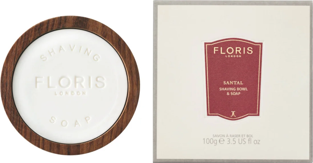 Floris London Santal, Barbersæbe i træskål, 100 gr.