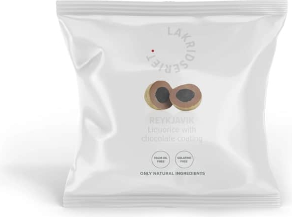 Lakridseriet Reykjavik - 36 gram - Sød lakrids med chokolade