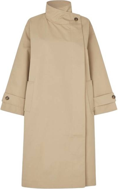 Lollys Laundry Russill Jacket LS Cotton Blend Trenchcoats - Beige