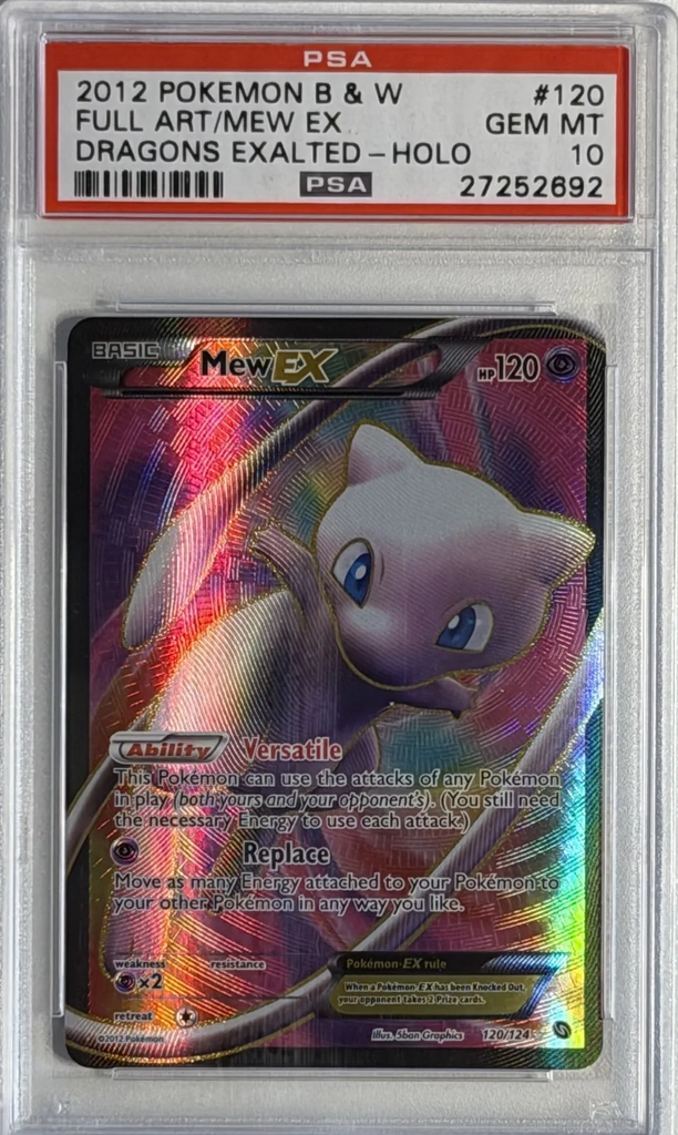mew ex #120 - dragons exalted - ultra rare - psa 10