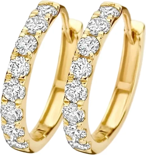 creoler 0,74 ct. - 14 kt. guld