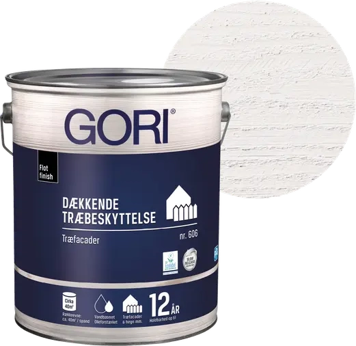 Gori 606 Træbeskyttelse Hvid 2.5L