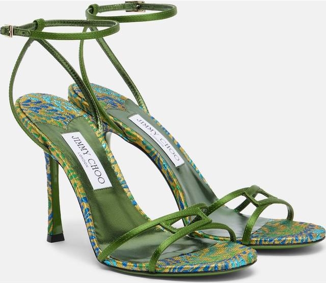 Jimmy Choo 1998 Leo Satin Sandals