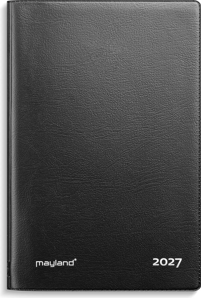 mayland 2027 kalender, mini planner, vinyl, sort