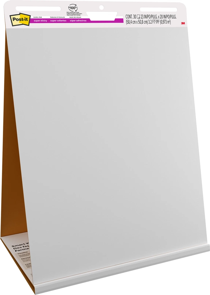 post-it super sticky bordflipover dry erase 58,4x50,8cm 20ark