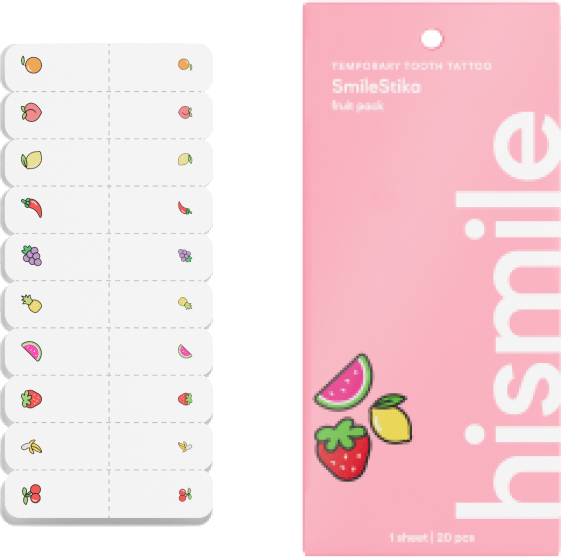 Hismile SmileStika Fruit Pack 20-pack