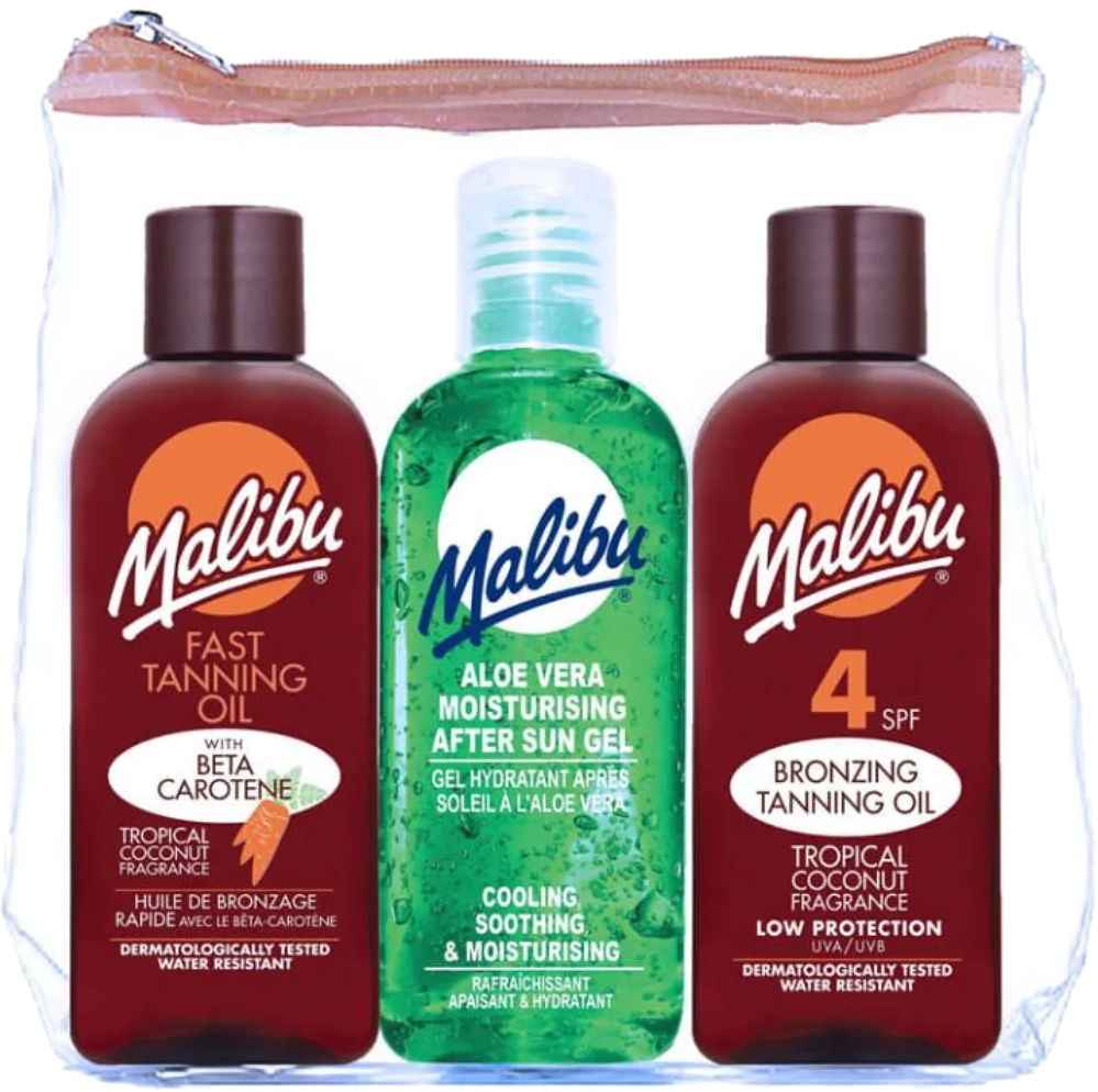 Malibu Travel Set 3-pack SPF4 Oil 100ml