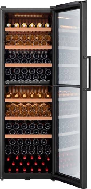 Witt WCF601852-1 Fritstående Vinkøleskab Sort Sort