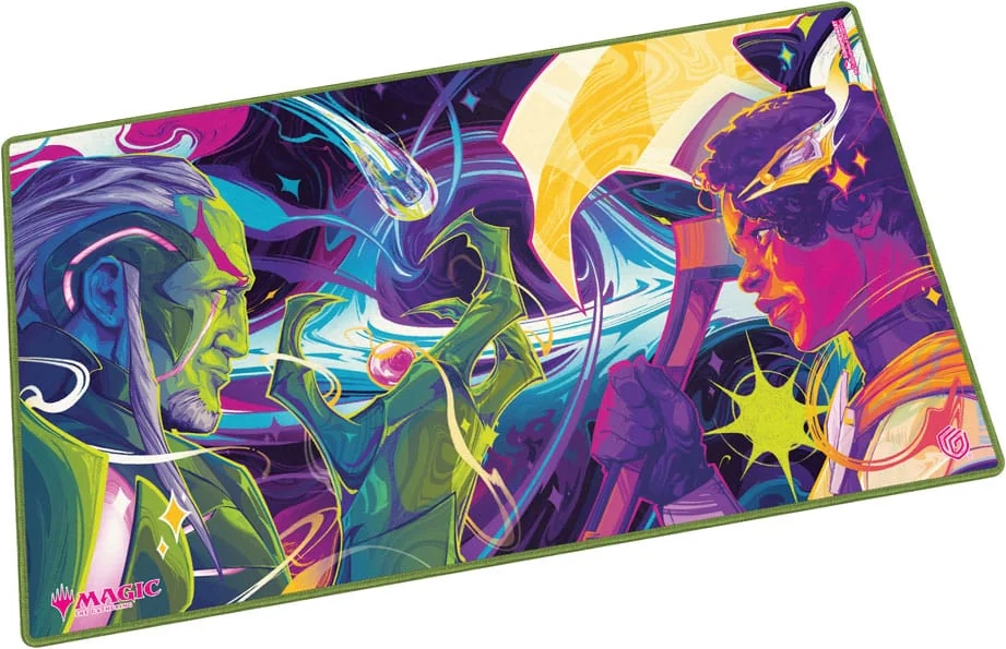 (beskadiget) ultimate guard: edge of eternities play-mat - haliya and tezzeret