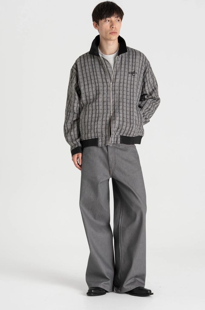 raw selvedge denim jeans grey