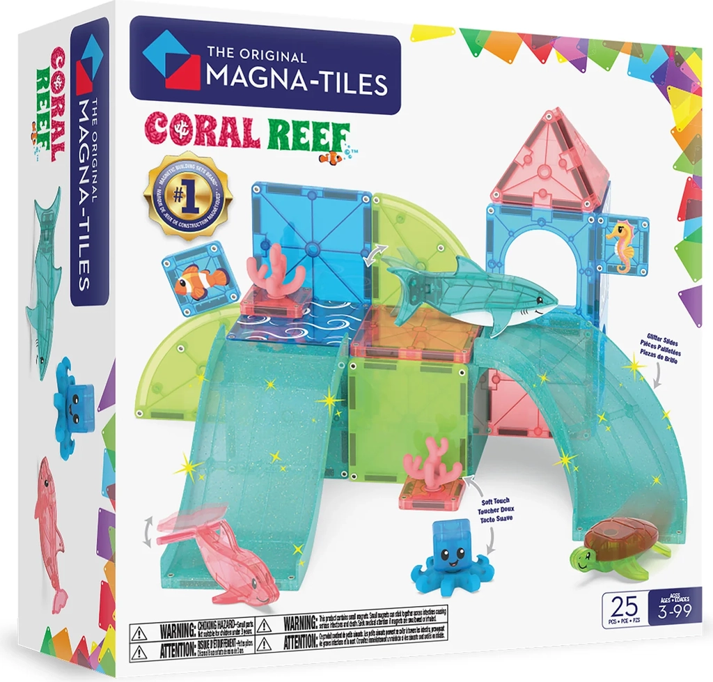 Magna-Tiles - Koralrev - 25 Dele