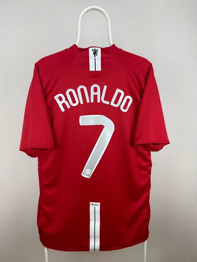 cristiano ronaldo - manchester united 2007/08 hjemmebane trøje xl 🇵🇹