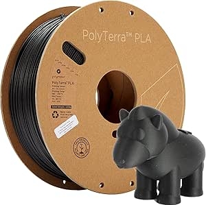 Polymaker PolyTerra PLA Charcoal Black 1.75mm 1 Kg