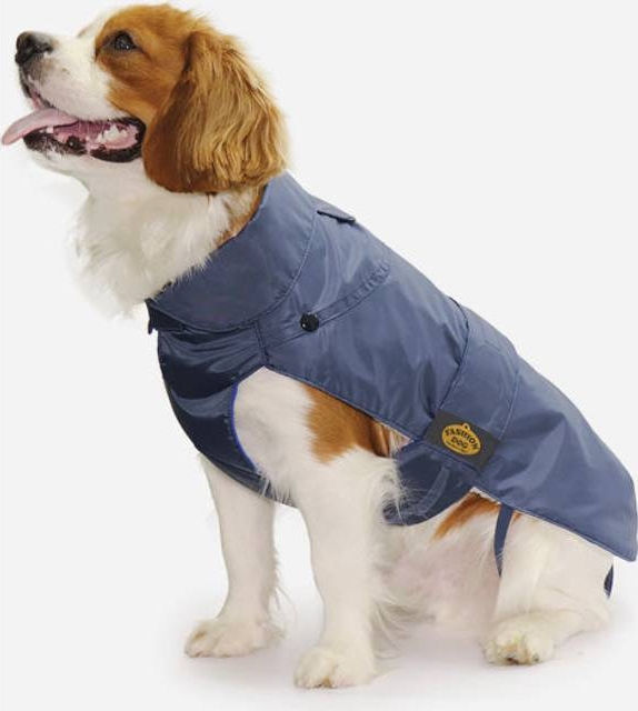 Fashion Dog Blå Regnjakke Aftageligt Foer Fra