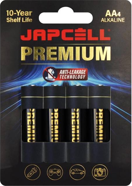 Japcell AA batterier, 4 stk.