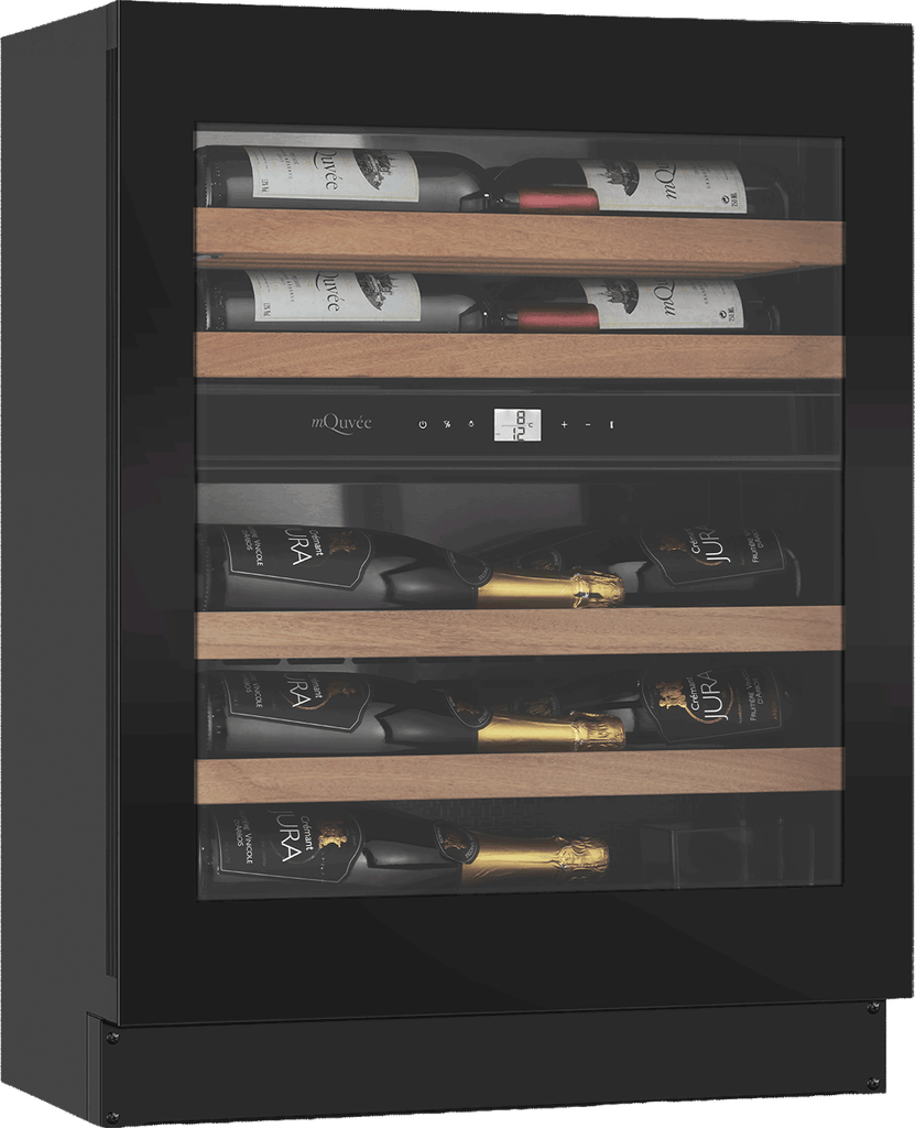 mQuvée WineCave Exclusive 700 60D Slim Fullglass Vinkøleskab Sort