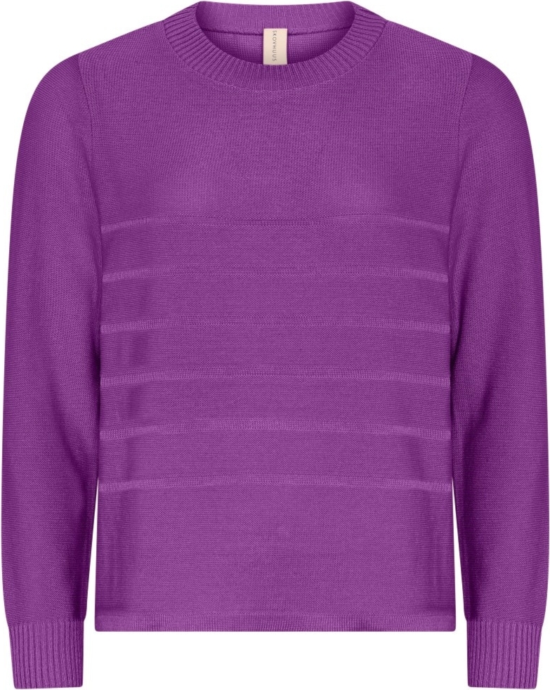 Skovhuus Finstrikket Bluse Med Rund Hals